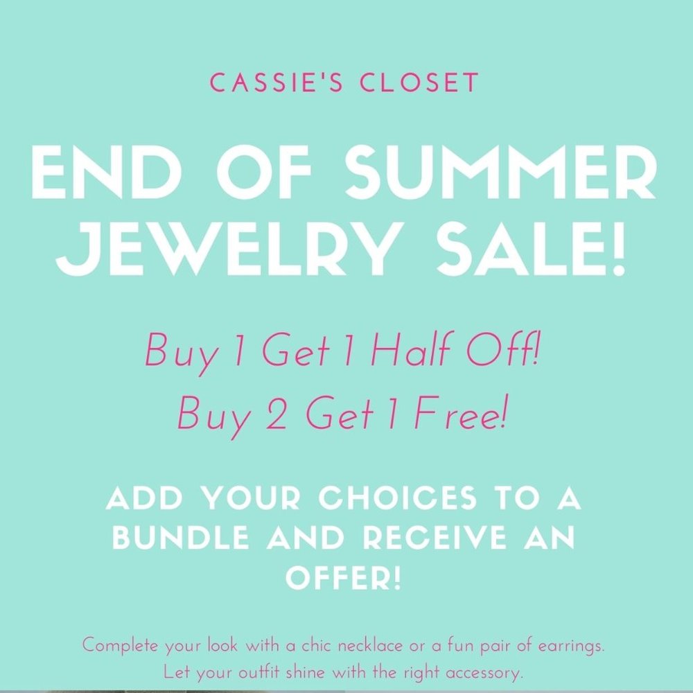 End of Summer Jewelry Sale!